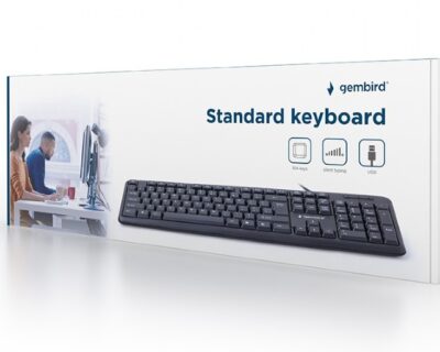 Gembird-English-keyboard-USB-Black