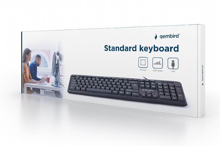 Gembird English keyboard USB Black