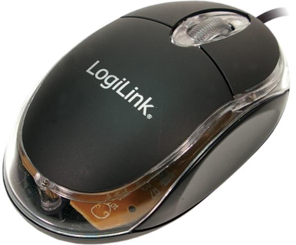 LogiLink Optical USB Mouse Black with LED