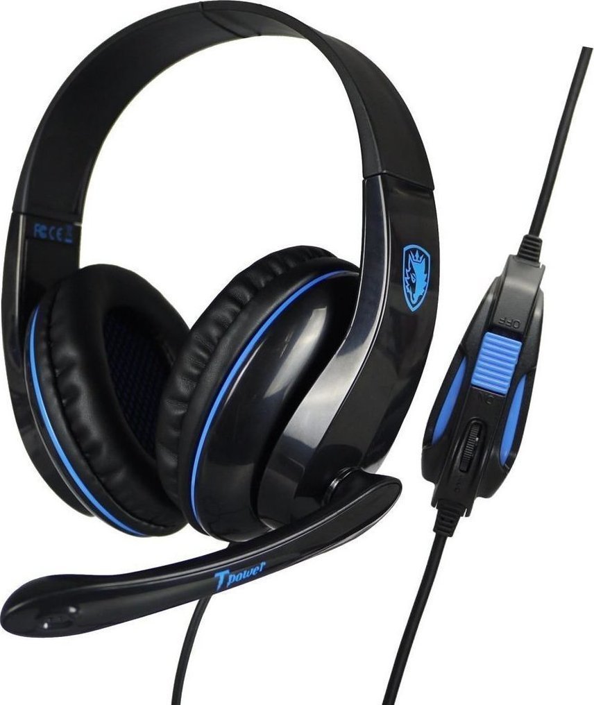 SADES Gaming headset Tpower, Blue