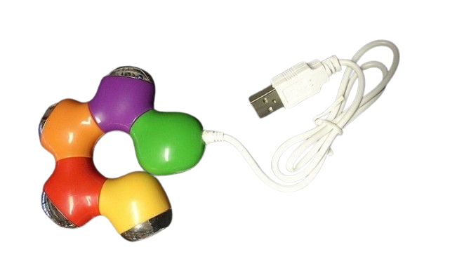 Πολύχρωμο Usb 2.0 4-Port Hub High-Speed