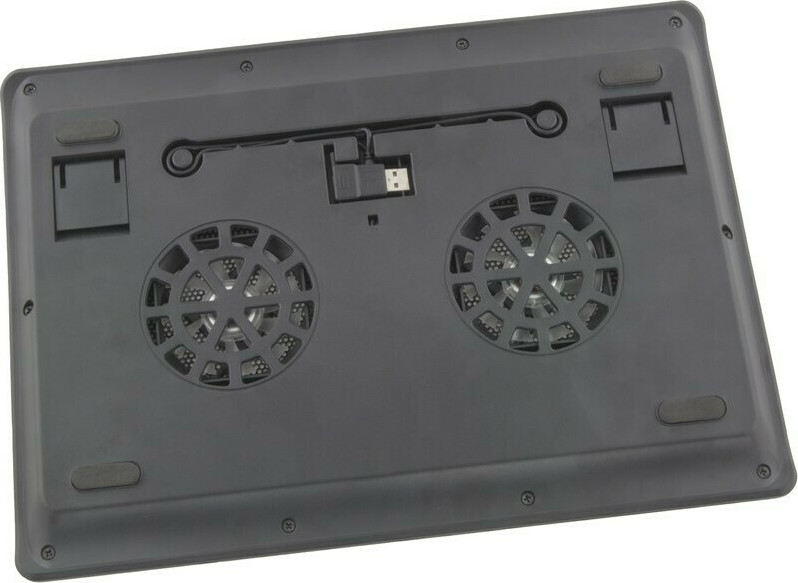Cooling Pad για Laptop έως 17.3″ με 2 Ανεμιστήρες και Φωτισμό