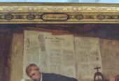 Vintage μεταλλικό κουτί – Συλλεκτικό κομμάτι από το Βέλγιο, δεκαετία 1950